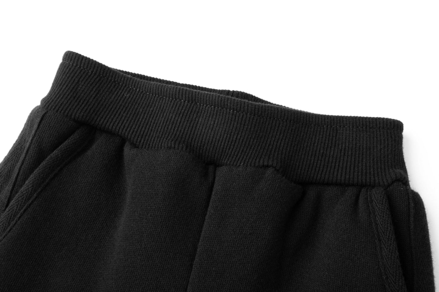 Pantalón Básico Bebé Niño Negro con Bolsillos y Puños Elásticos 👶🖤 (6-30M) BBV71153