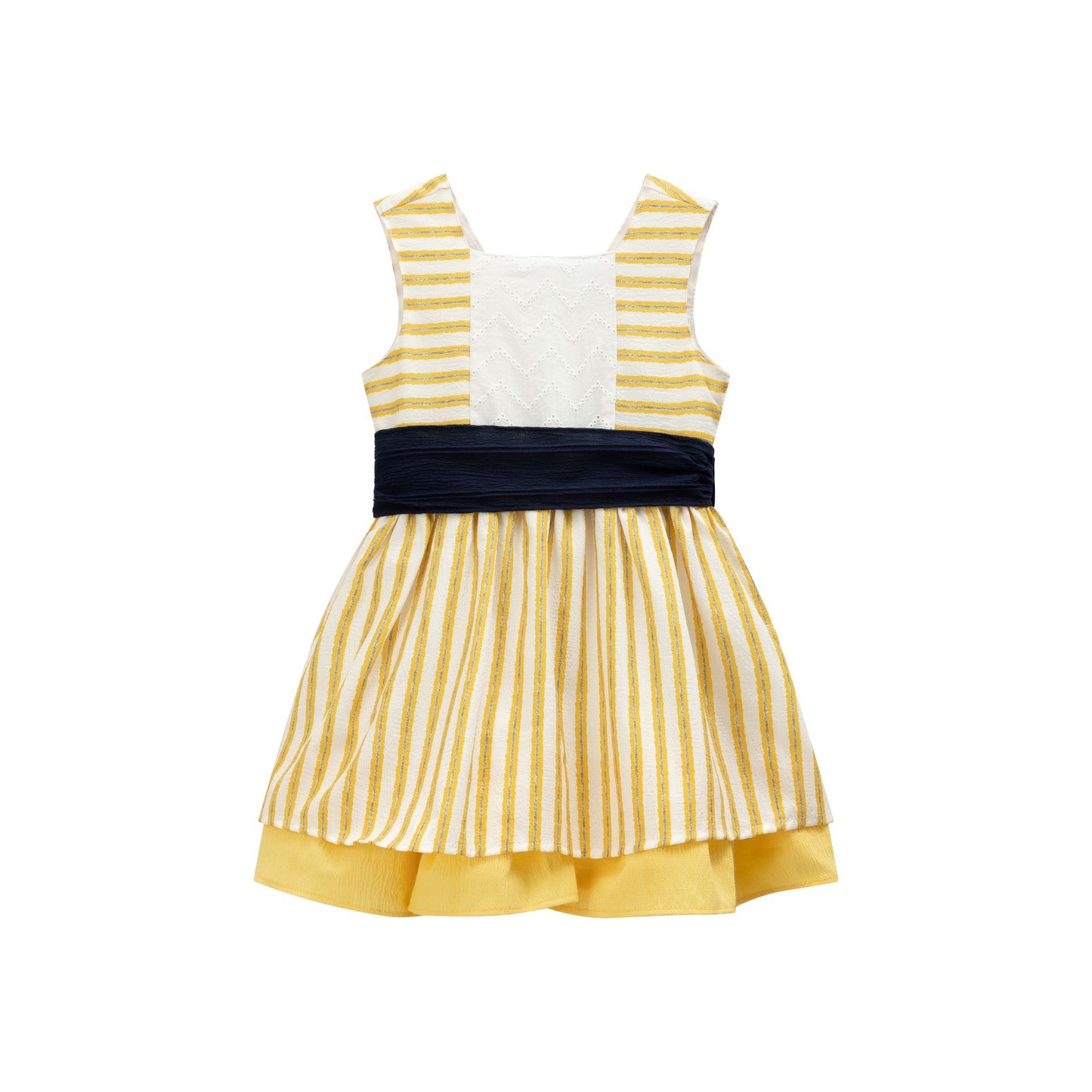 Vestido de fiesta niña rayas amarillas 3-9 años JGV93708