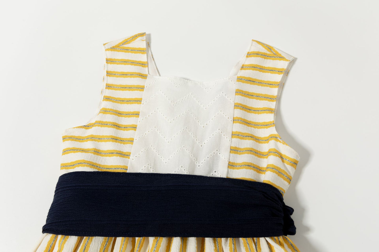 Vestido de fiesta niña rayas amarillas 3-9 años JGV93708