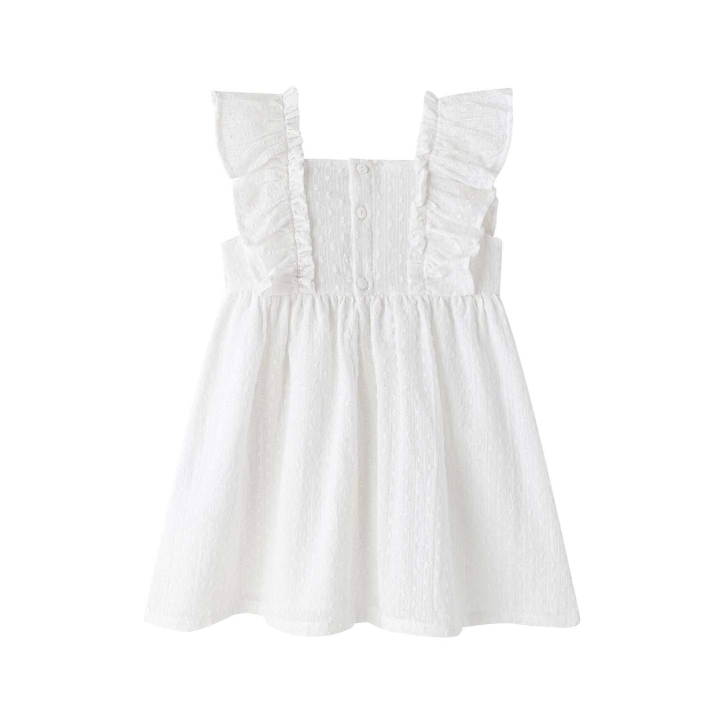 Vestido de niña de tirantes con volante. 3-9 años JGV94770