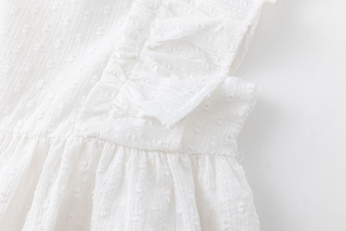 Vestido de niña de tirantes con volante. 3-9 años JGV94770