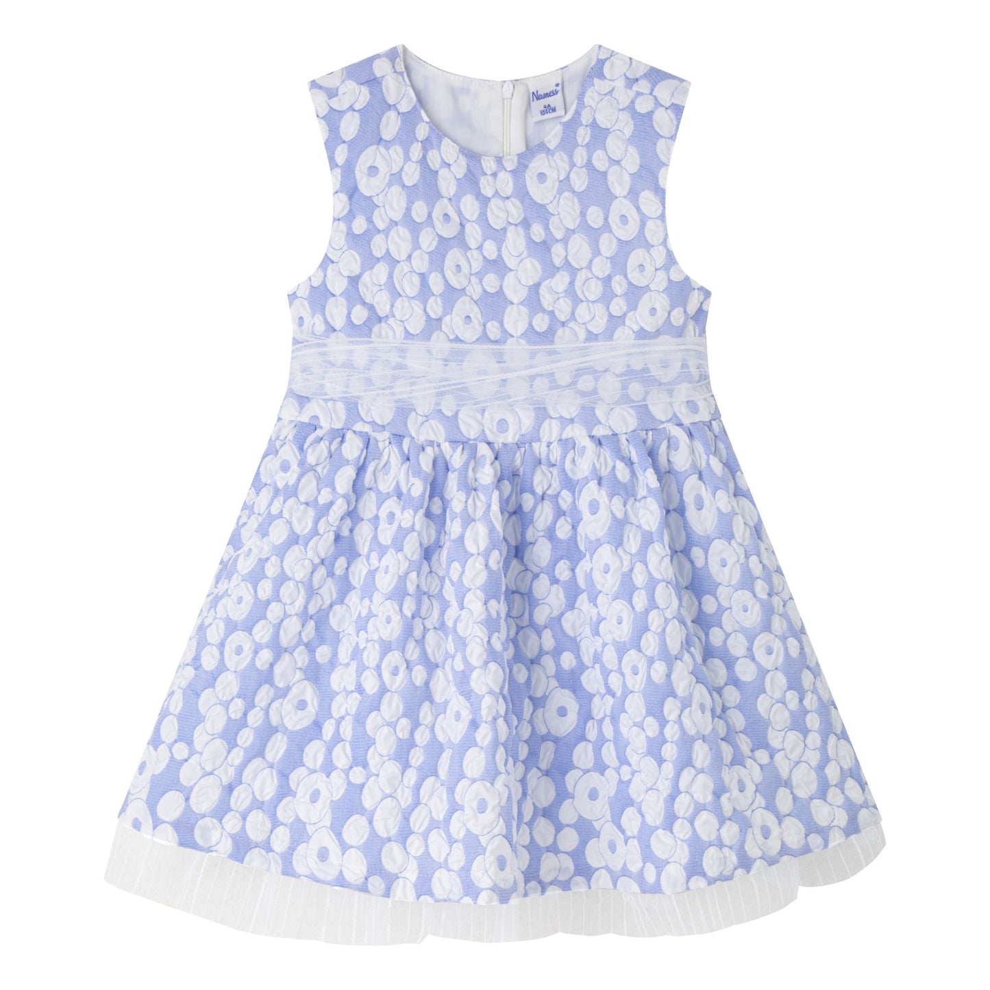 vestido azul con tul niña ceremonia 3-10 años