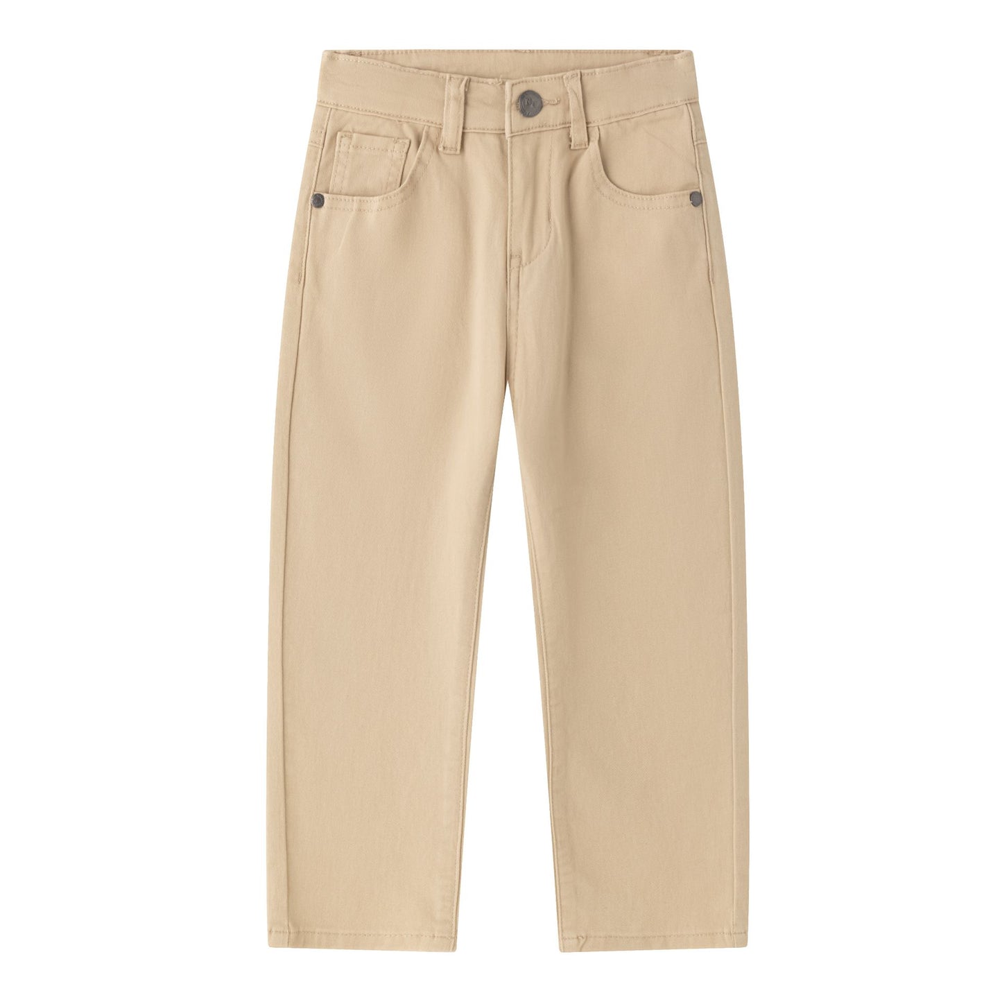 Pantalón vaquero largo niño, de cinco bolsillos, color BEIGE 3-9 años