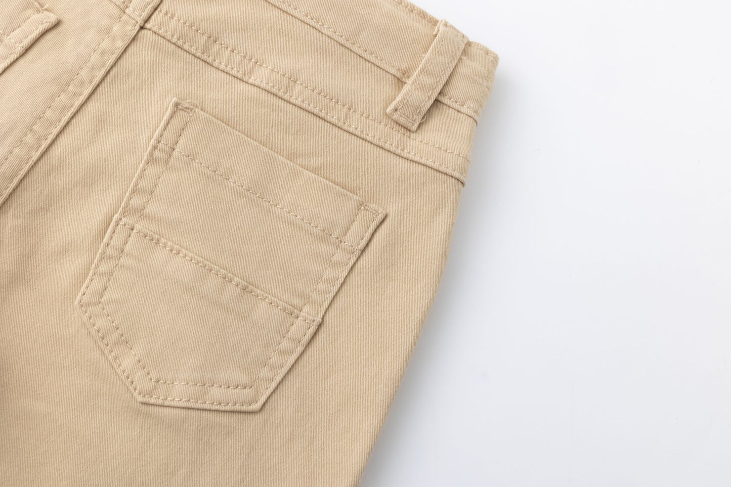 Pantalón vaquero largo niño, de cinco bolsillos, color BEIGE 3-9 años