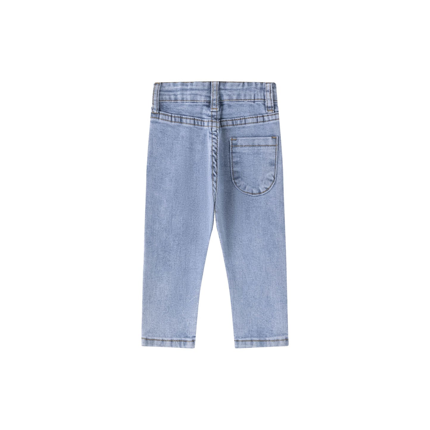 Pantalón vaquero denim con flores bordadas bebé niña 6-24M 👶🌼 - BGI54539