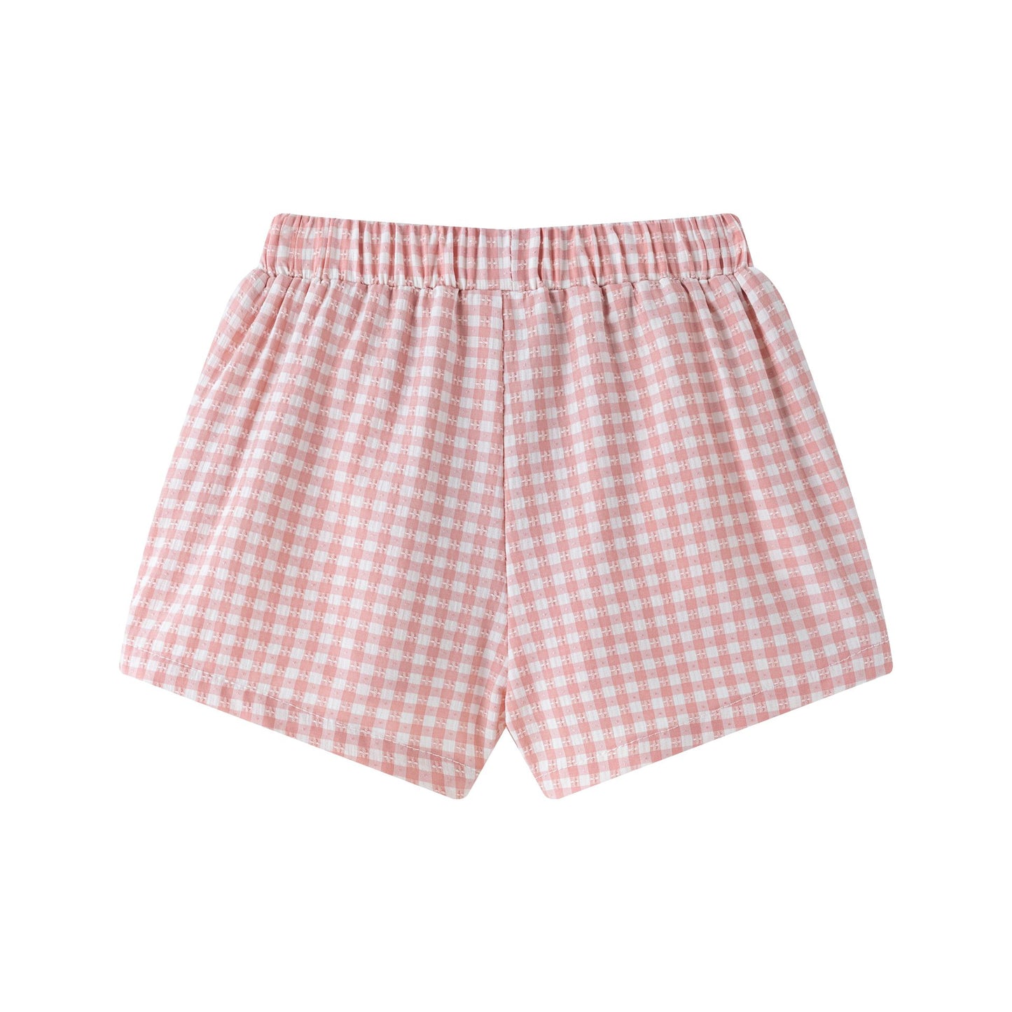 Short tejido con cintura elástica, estampado cuadros bebe 6-24 meses