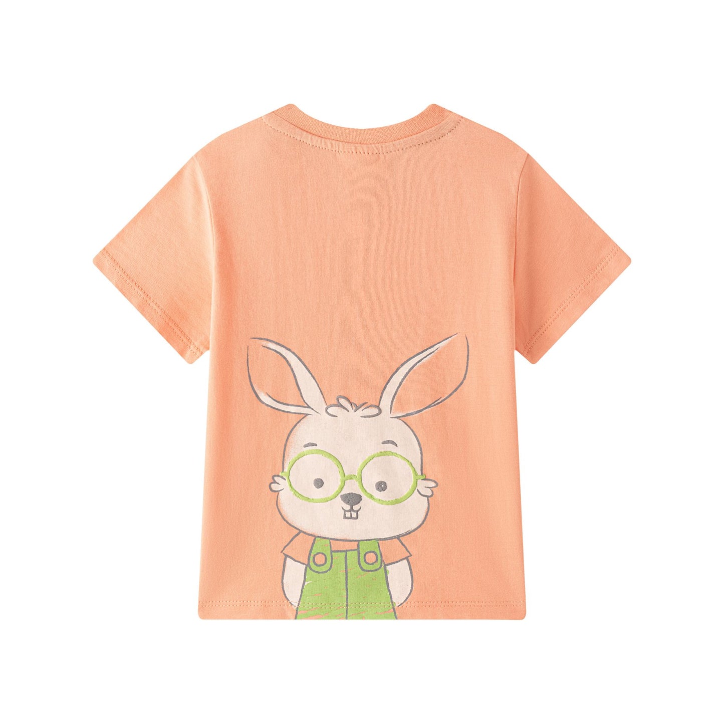 Camiseta manga corta niño bebe rabbit naranja
