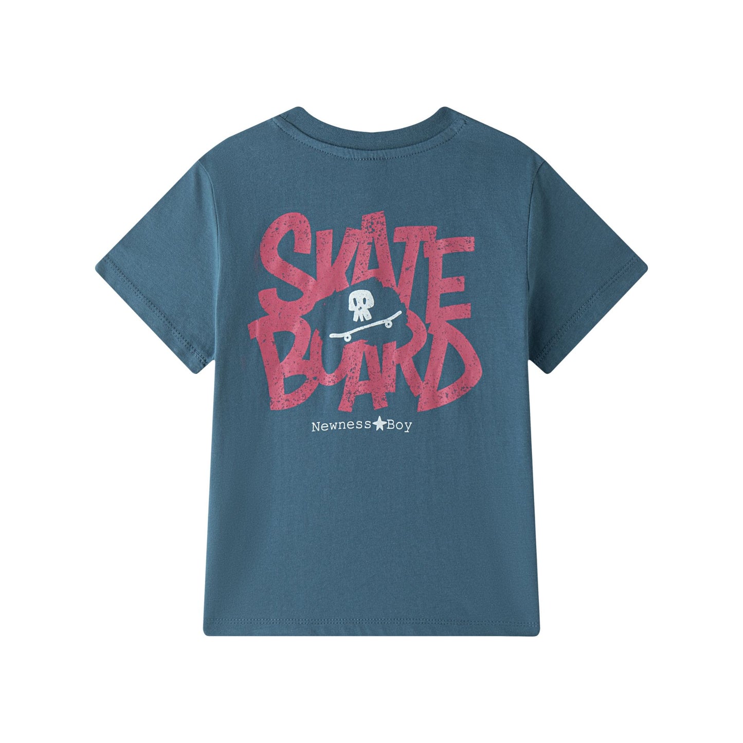 Camiseta manga corta niño 3-12 años NB azul pato