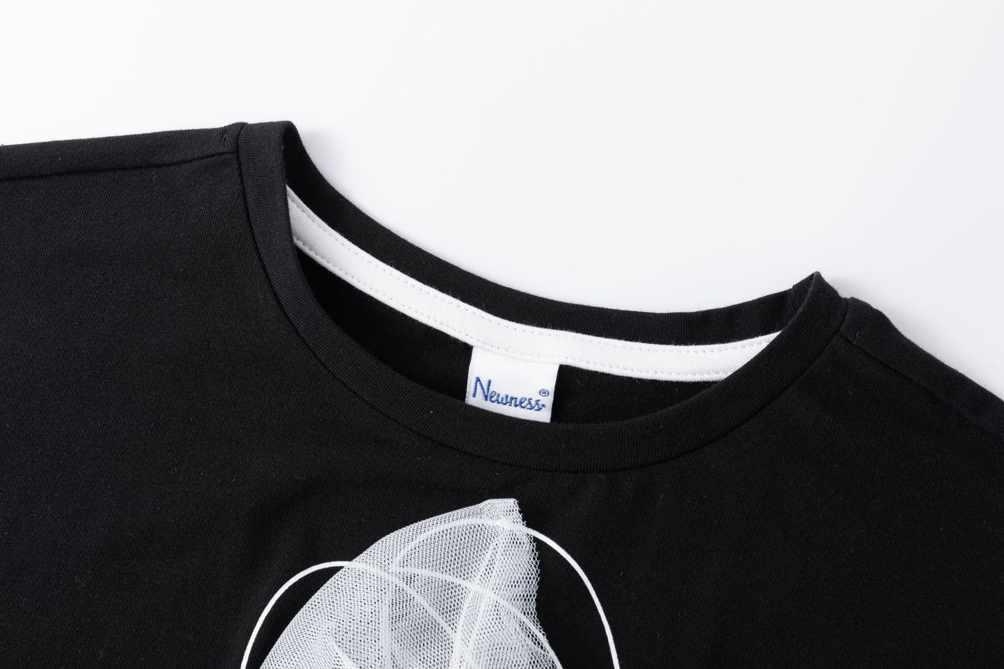 Camiseta niña manga corta con dibujo lazo de tull 8-14 años