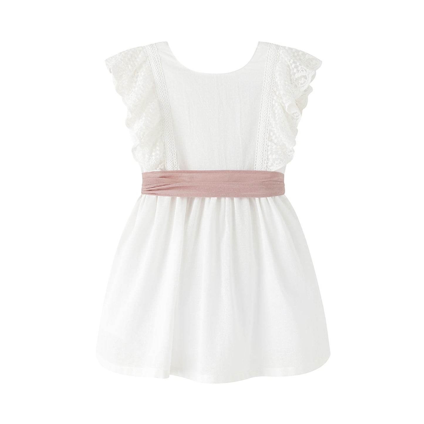 Vestido de fiesta de niña. Detalle de lazo en la cintura 3-10 años