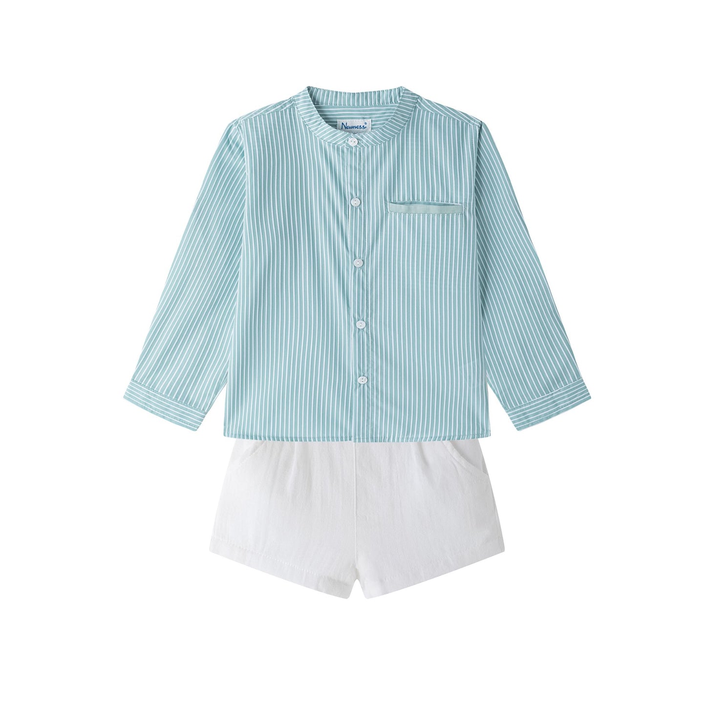 Conjunto de vestir, compuesto de camisa de manga larga y pantalón corto 6-30 meses BBV95038