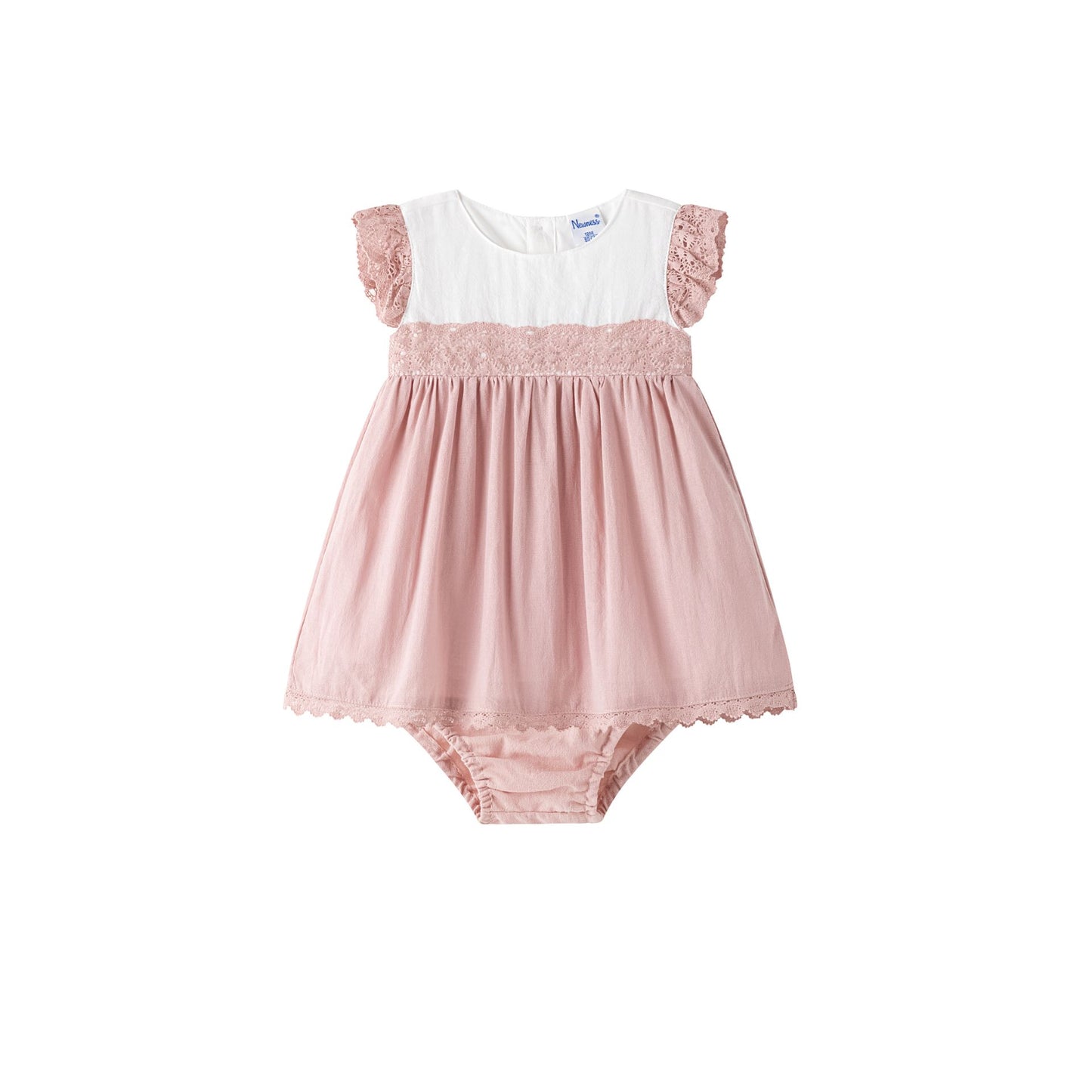 Vestido ceremonia con braguita a juego 6-24 meses BGV95570
