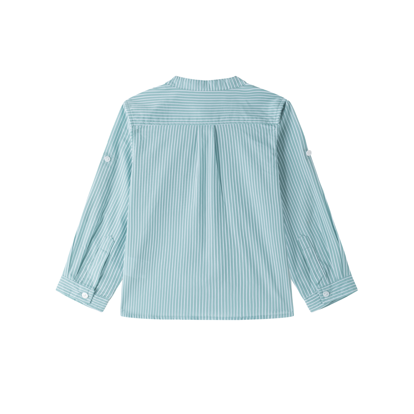 Camisa m/l de vestir lino de niño cuello mao rayas 3-10años