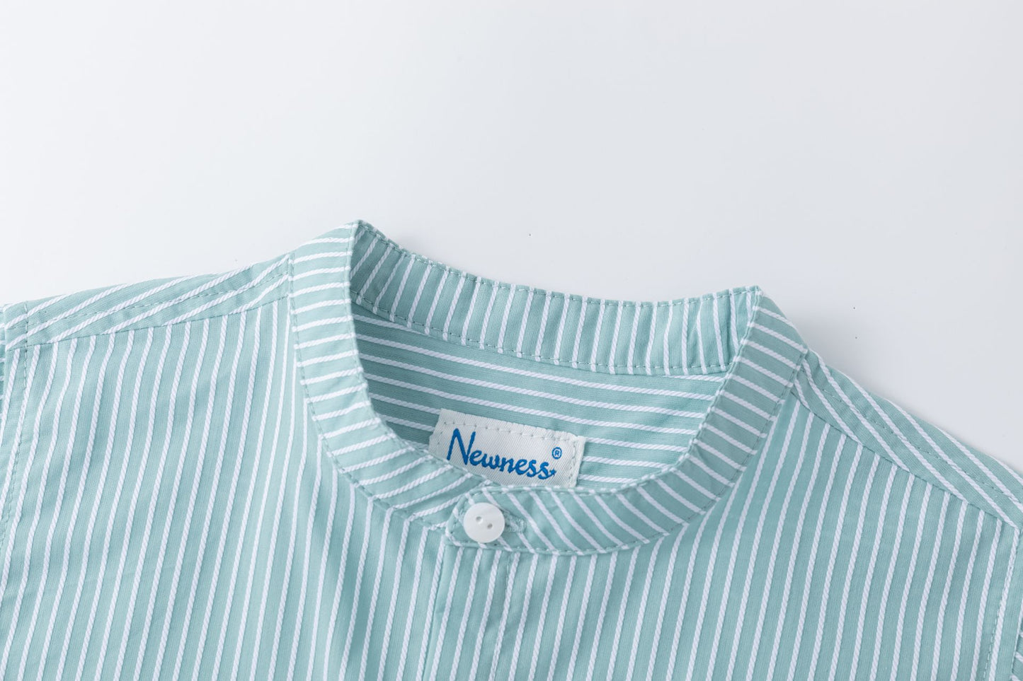 Camisa m/l de vestir lino de niño cuello mao rayas 3-10años