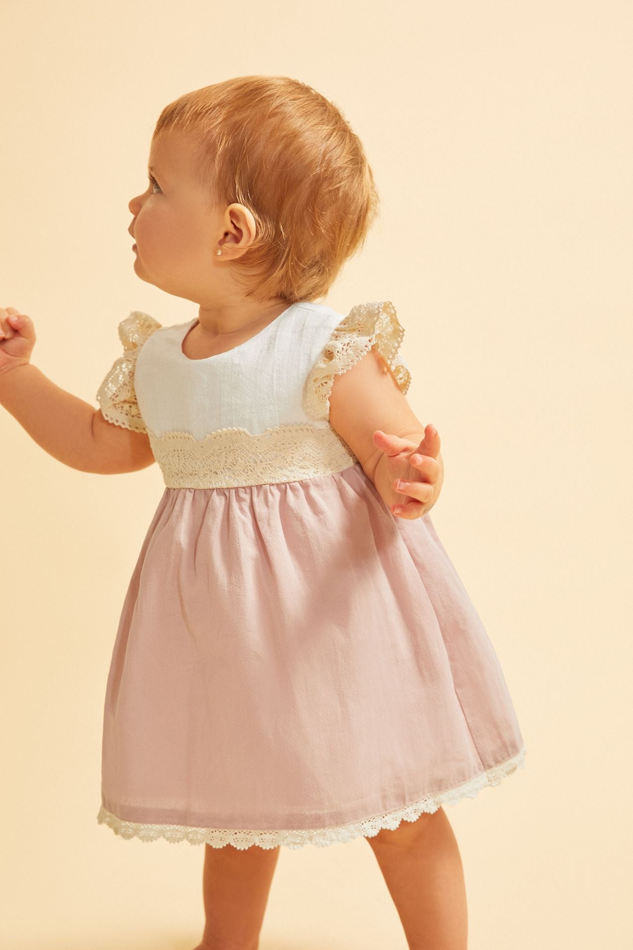 Vestido ceremonia con braguita a juego 6-24 meses BGV95570