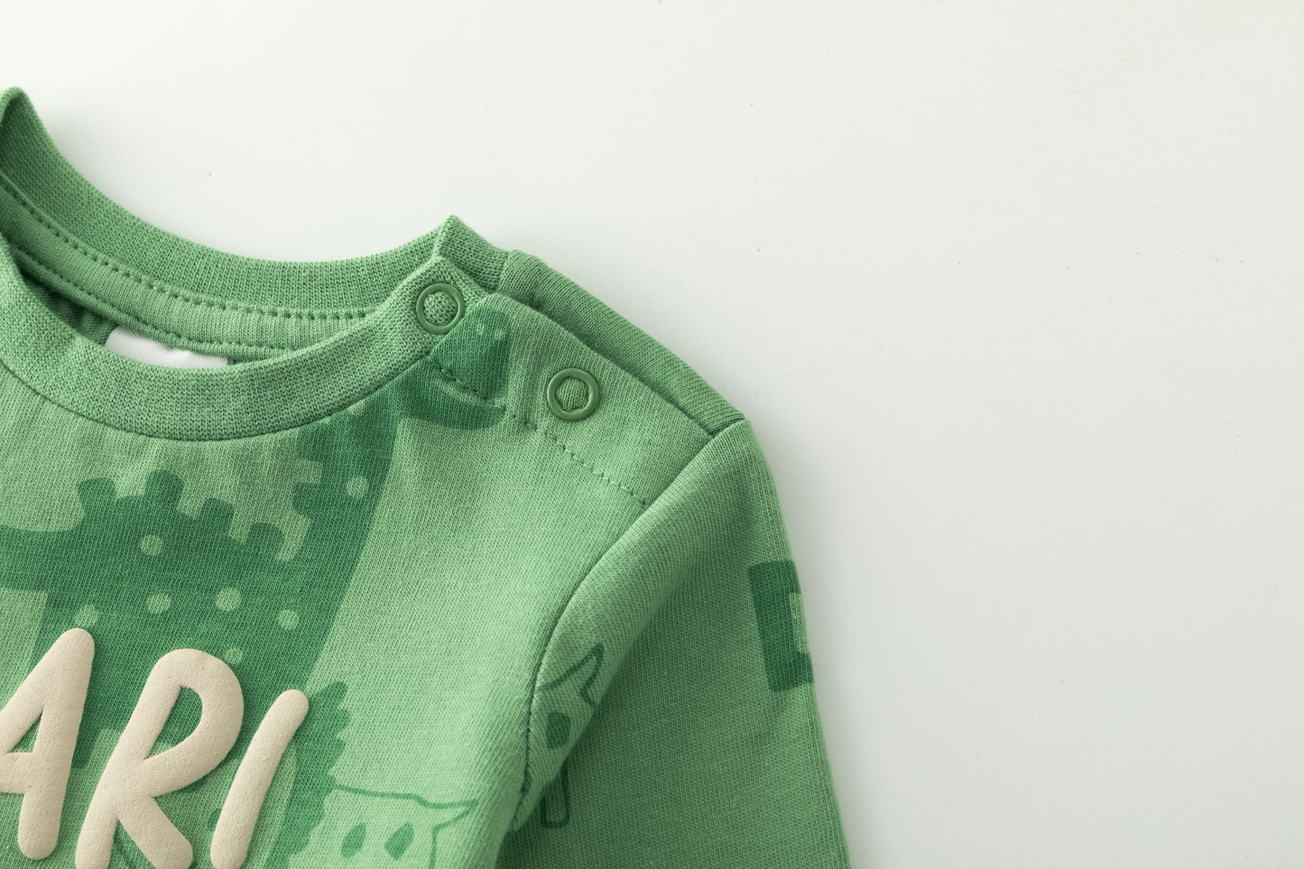 Camiseta Bebé Niño Verde con Estampado Dinosaurio y Texto "ROAR" | 6-24M BBI65007