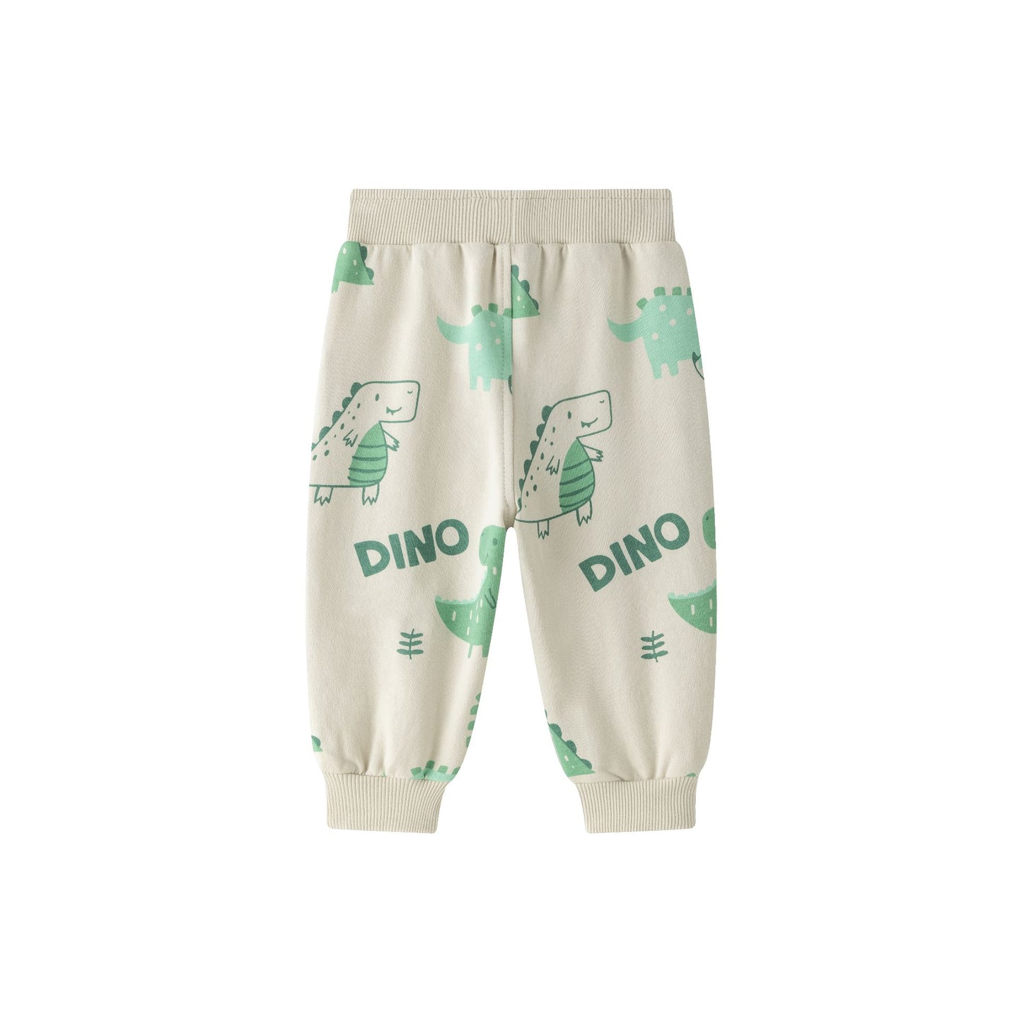 👶🦖 Pantalón deportivo bebé niño afelpado dinos | Camel 6-24M -BBI65011