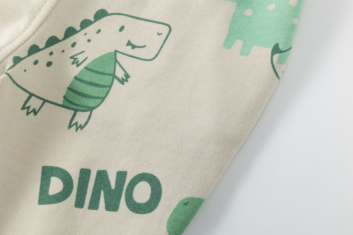 👶🦖 Pantalón deportivo bebé niño afelpado dinos | Camel 6-24M -BBI65011
