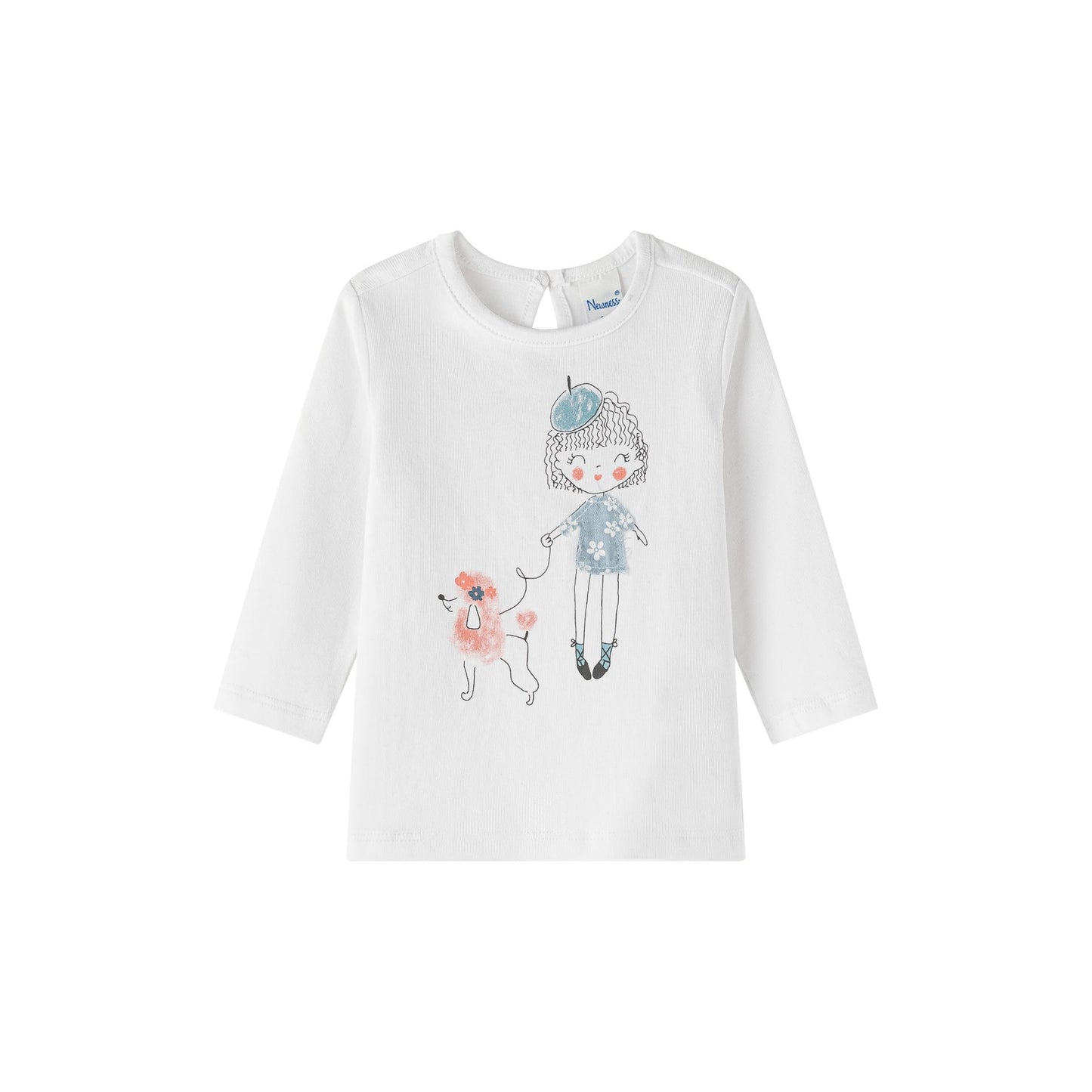 👕 Camiseta manga larga bebé niña dibujo con perrito | 6-24M - BGI65528