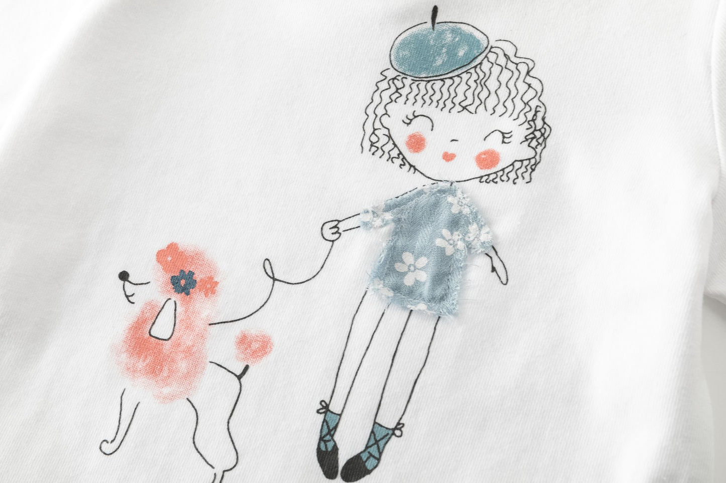 👕 Camiseta manga larga bebé niña dibujo con perrito | 6-24M - BGI65528