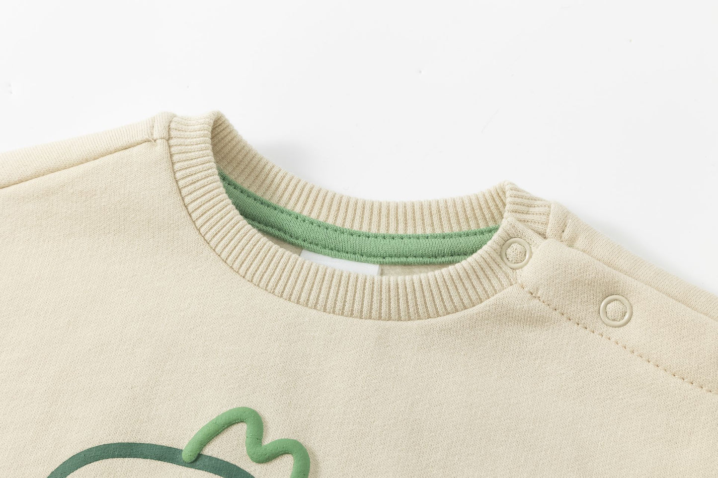 🦖👶 Conjunto bebé niño sudadera + pantalón dinos | Beige/Verde 6-24M -BBI65012