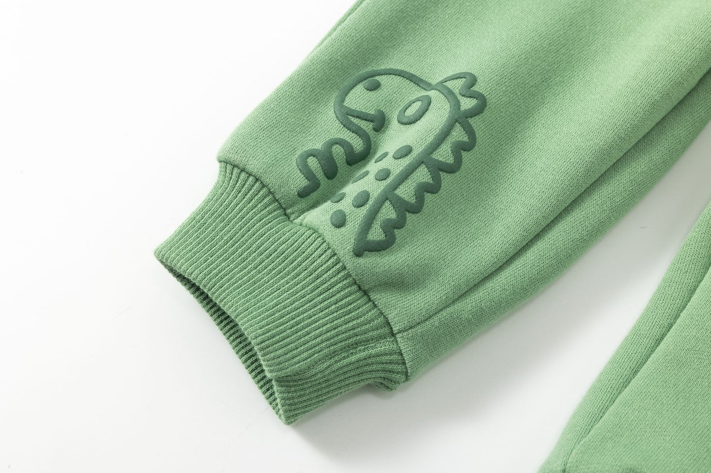 🦖👶 Conjunto bebé niño sudadera + pantalón dinos | Beige/Verde 6-24M -BBI65012