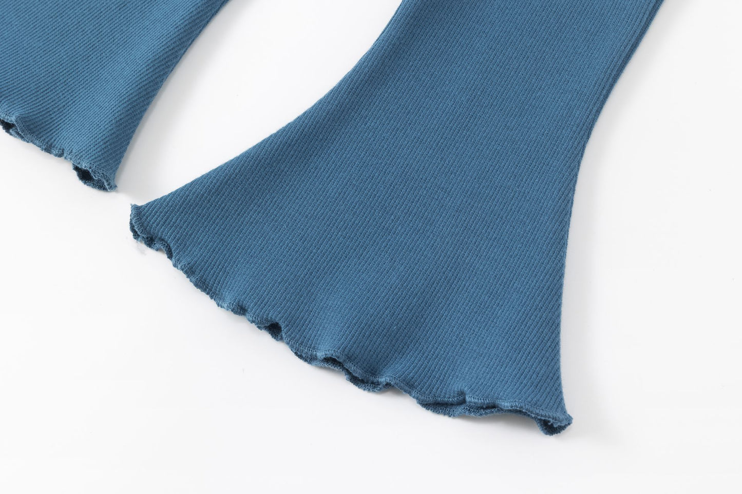 👖 Pantalón largo canalé azul bebé niño-niña con cintura elástica | 6-24M BGI65533