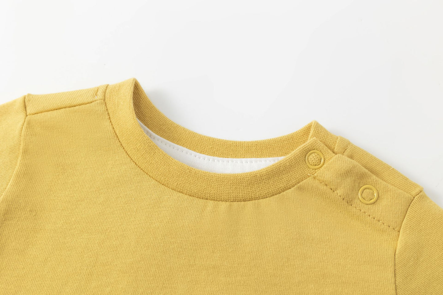 Camiseta Bebé Niño Mostaza Manga Larga con Animales (6-24M) 🦊🐻BBI65025