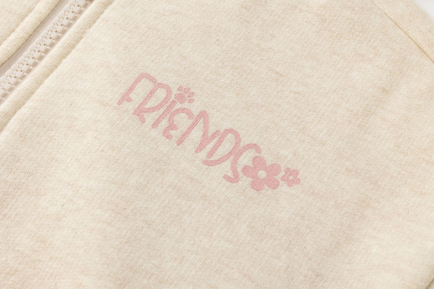 Chaqueta afelpada niña crudo con orejitas 🐻 2-6 años