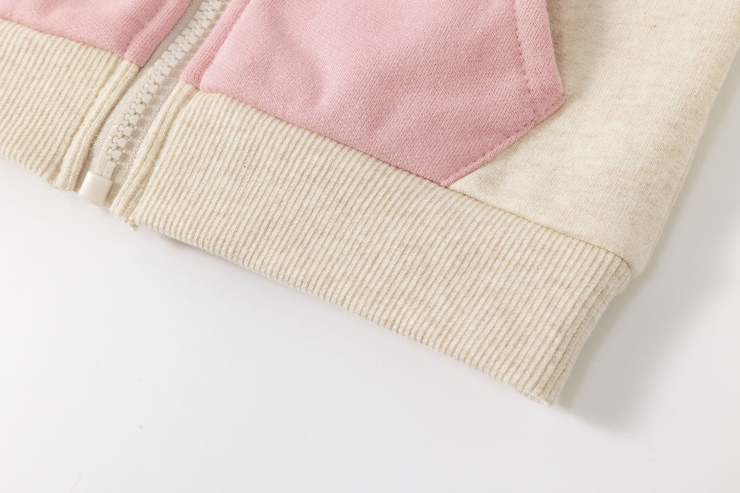 Chaqueta afelpada niña crudo con orejitas 🐻 2-6 años