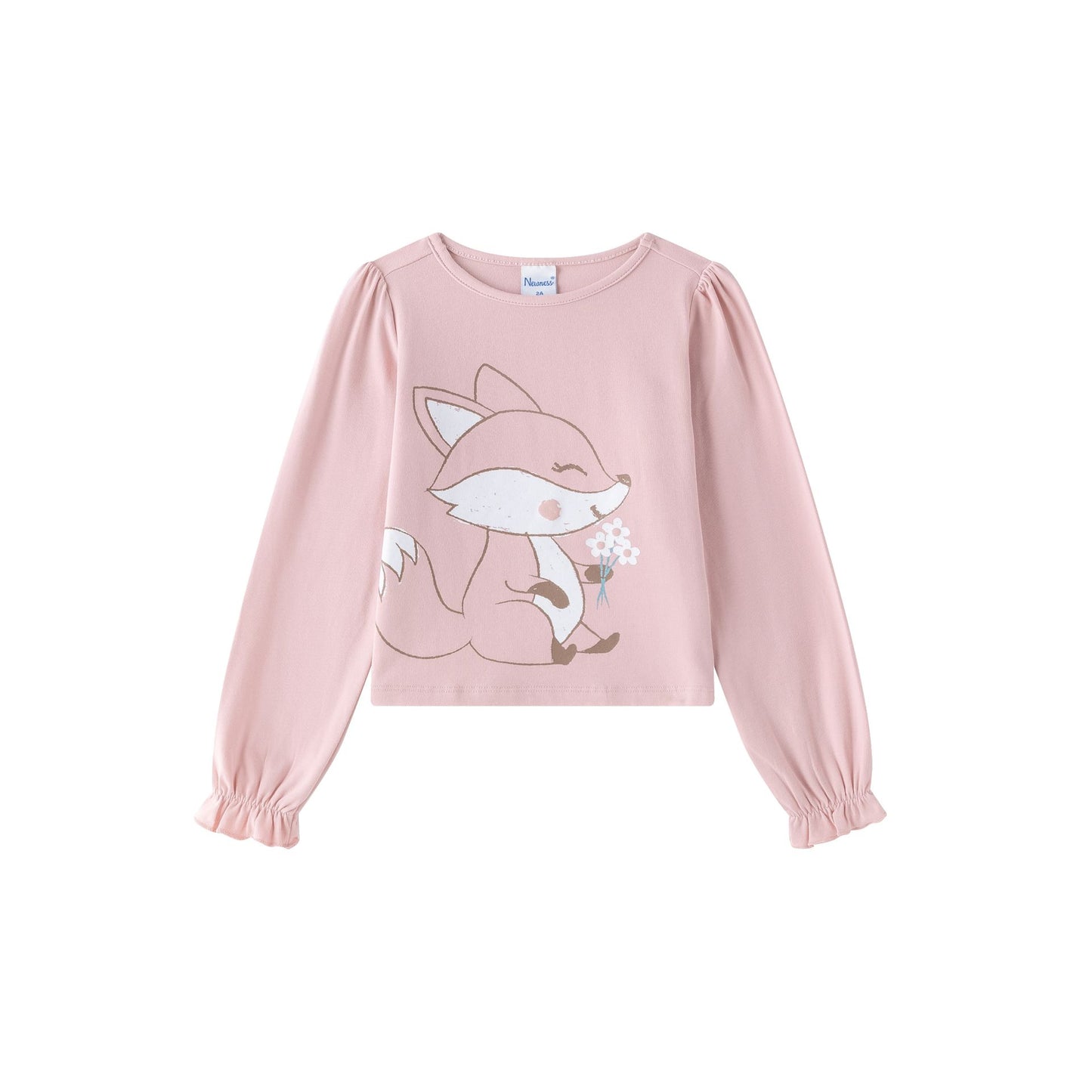 Camiseta Manga Larga Niña – Puños Elásticos y Detalles Divertidos (2-6 años) 🌸 JGI65757