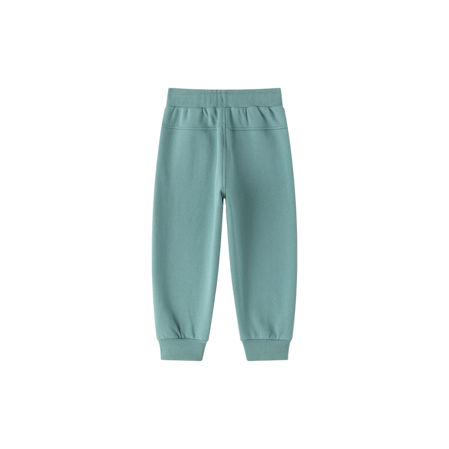 Pantalón deportivo niño felpa azul turquesa con bolsillos | 2-6 años