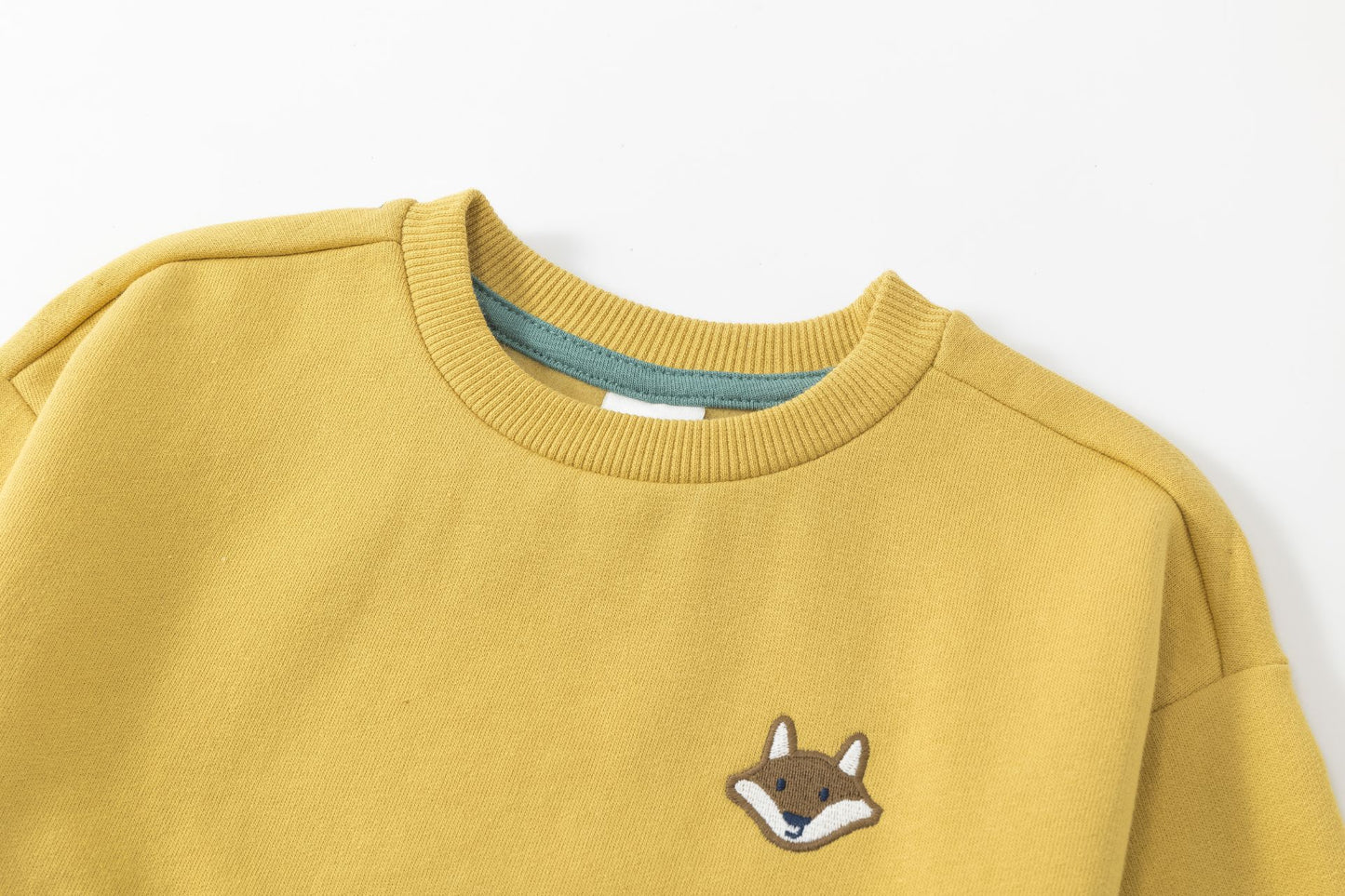 Conjunto bebé niño sudadera y pantalón felpa mostaza | Comodidad y estilo 2-6 años