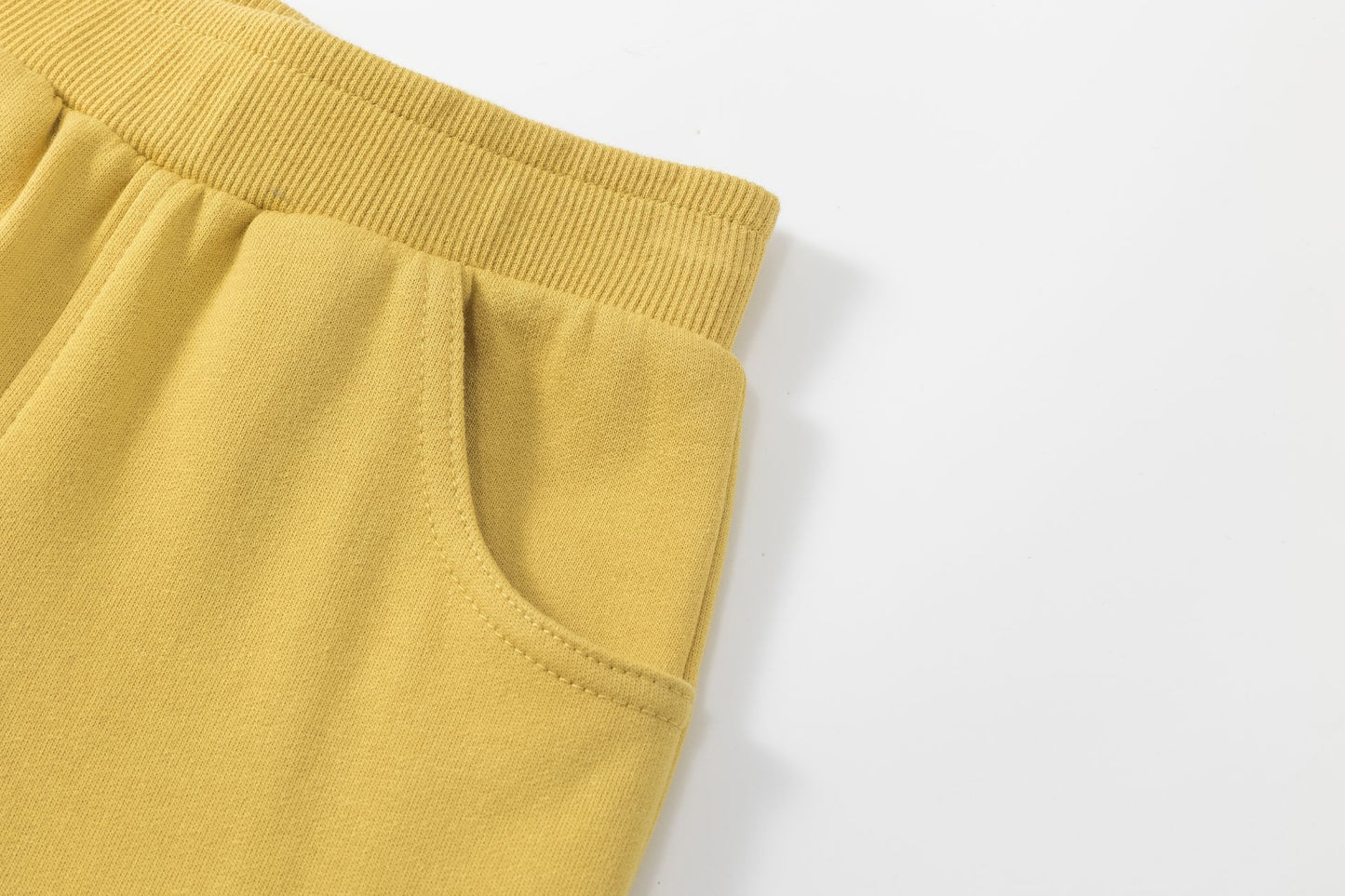 Conjunto bebé niño sudadera y pantalón felpa mostaza | Comodidad y estilo 2-6 años
