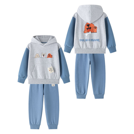 Conjunto Sudadera con Capucha y Pantalón Largo Niño | Animalitos | 2-6 Años