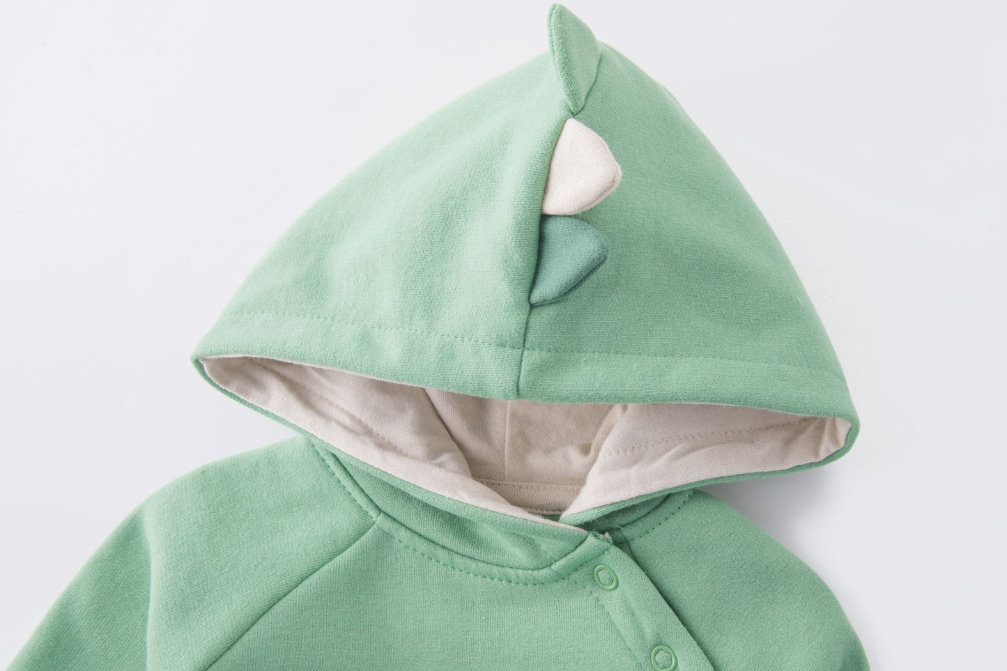 🦖 Sudadera bebé niño perchada con capucha Dino | Verde Claro 6-24M- BBI65000