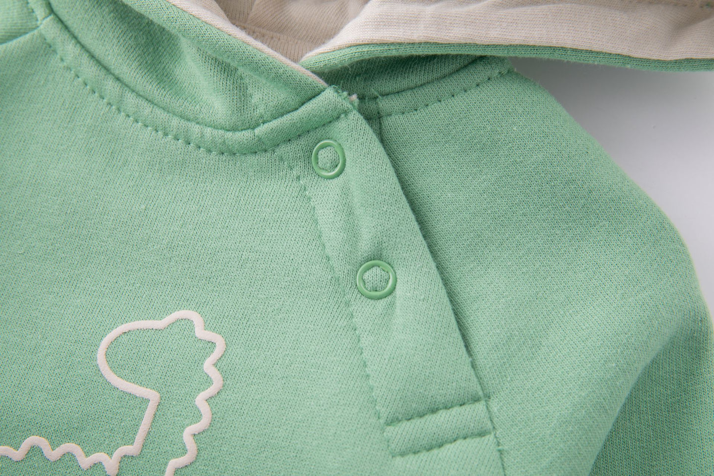🦖 Sudadera bebé niño perchada con capucha Dino | Verde Claro 6-24M- BBI65000