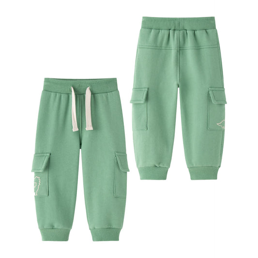 👶👖 Pantalón deportivo afelpado bebé niño | Verde claro 6-24M -BBI65009