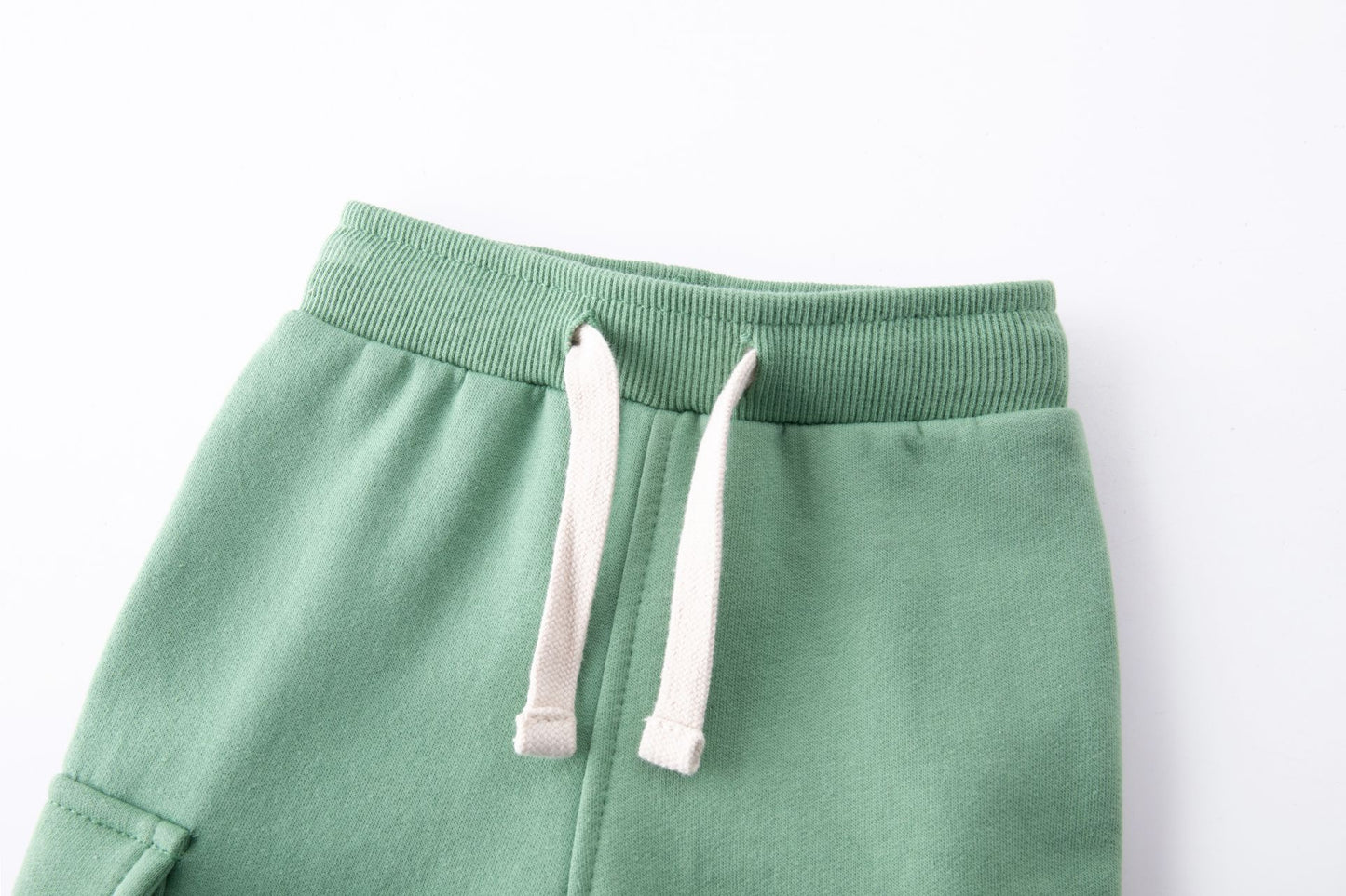 👶👖 Pantalón deportivo afelpado bebé niño | Verde claro 6-24M -BBI65009