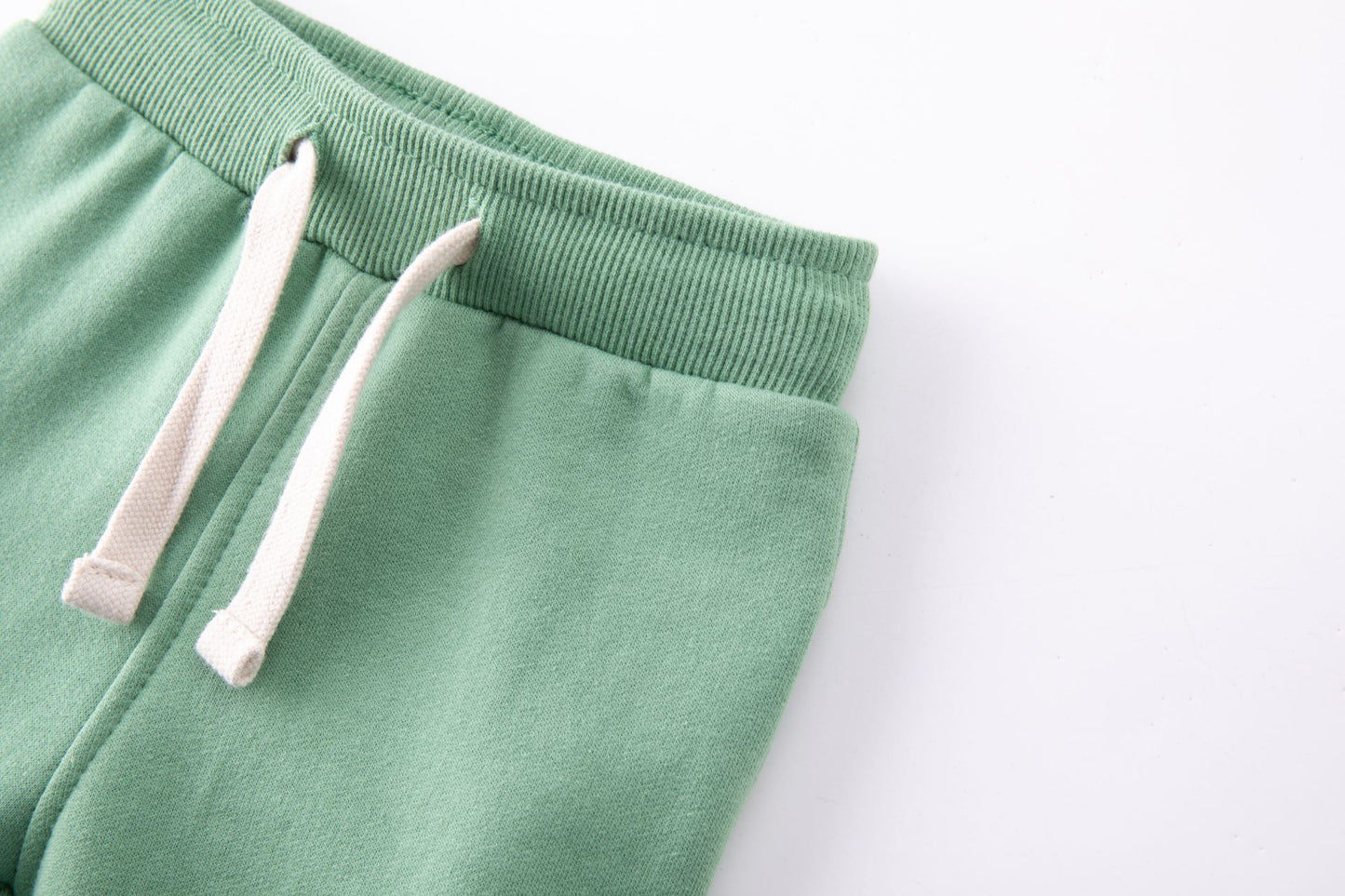 👶👖 Pantalón deportivo afelpado bebé niño | Verde claro 6-24M -BBI65009