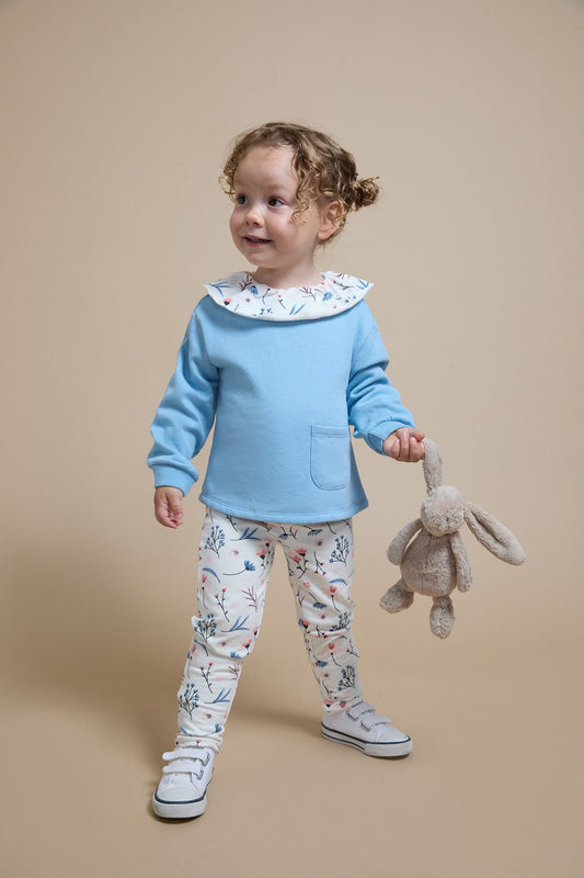 👖🌼 Jegging bebé niña con estampado de flores | 6-24M - BGI65525