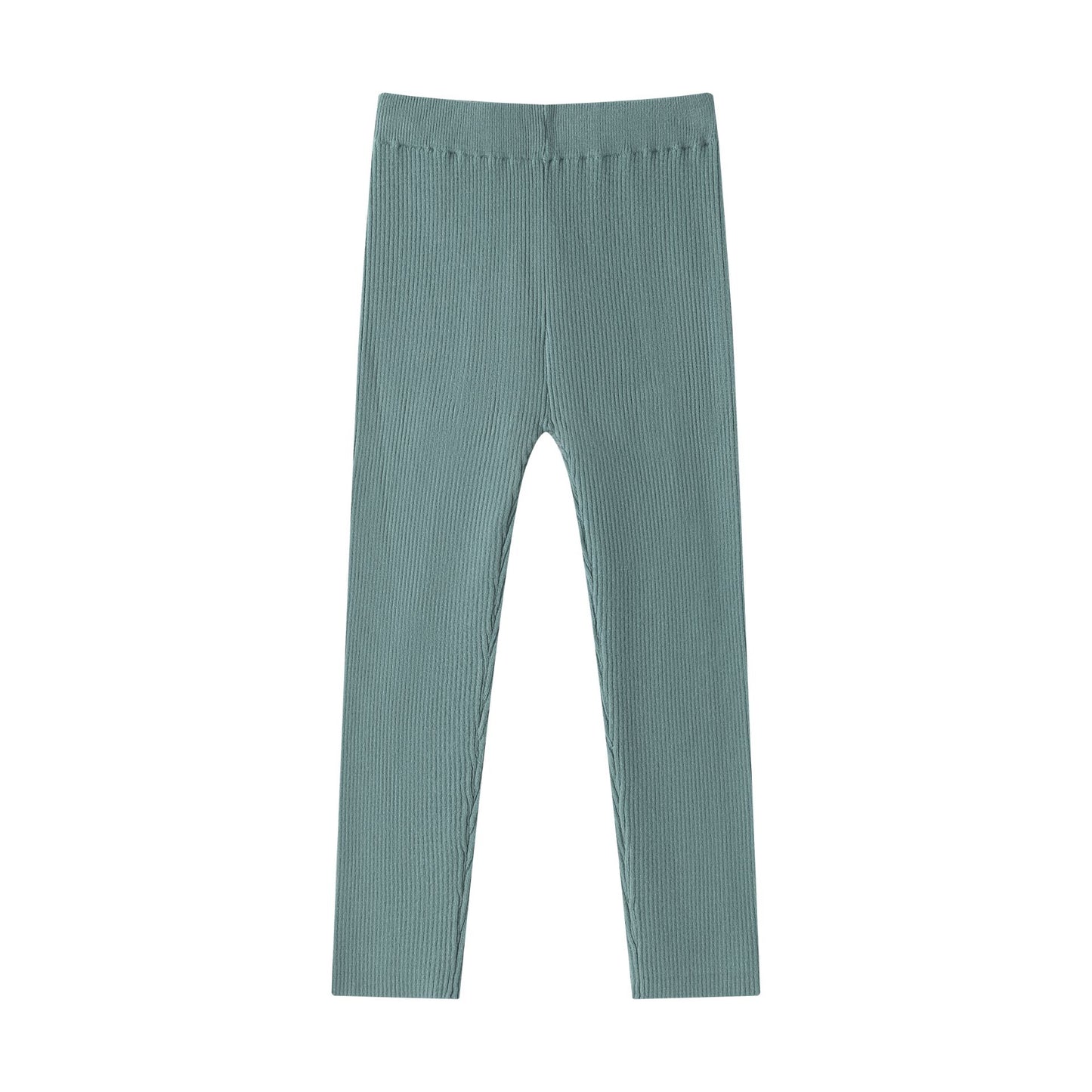 Legging Punto Rib Niña – Cintura Elástica (2-6 años) 💚 JGI85767
