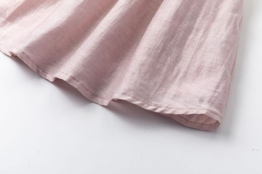 Vestido de Ceremonia Niña Rosa con Lazo