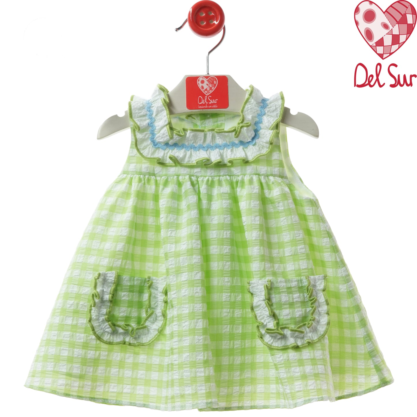 Vestido Bebé Catanzaro Verde 3-36 meses Del Sur