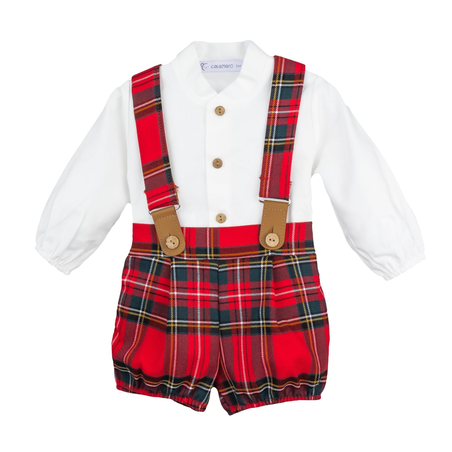Conjunto bebé Pololo Bidasoa Calamaro 🎄 | Navidad niño 1-36 meses