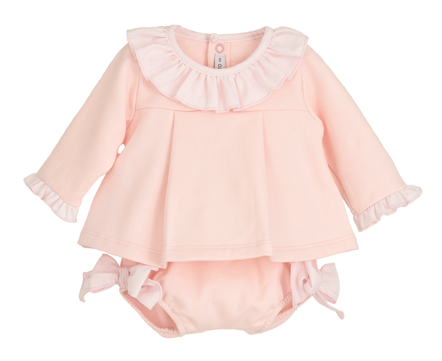 Conjunto Pololo Lebeche Rosa Calamaro | Bebé Niña 1-36 Meses 96% Algodón