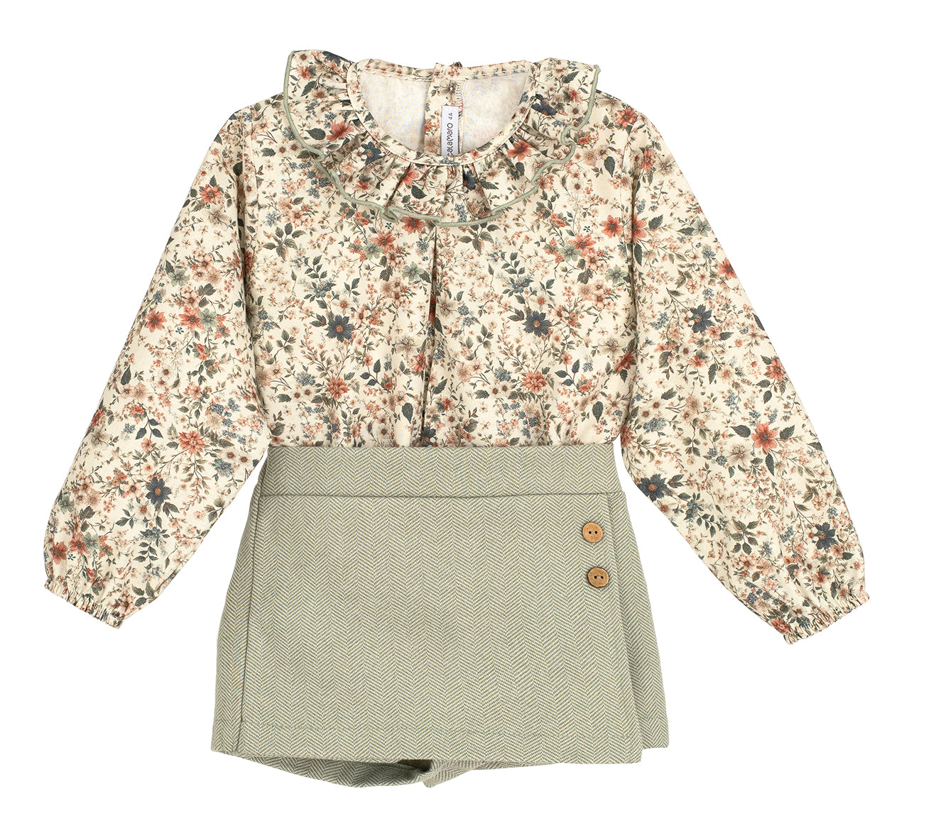 Falda Pantalón Excellentt Bise Niña 3-6 Años 100% Algodón | Calamaro