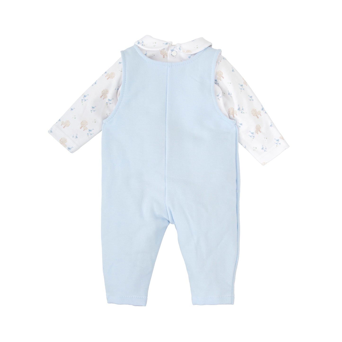 Conjunto niño Babidú familia Sendero – Peto y camisa celeste 1-24 meses