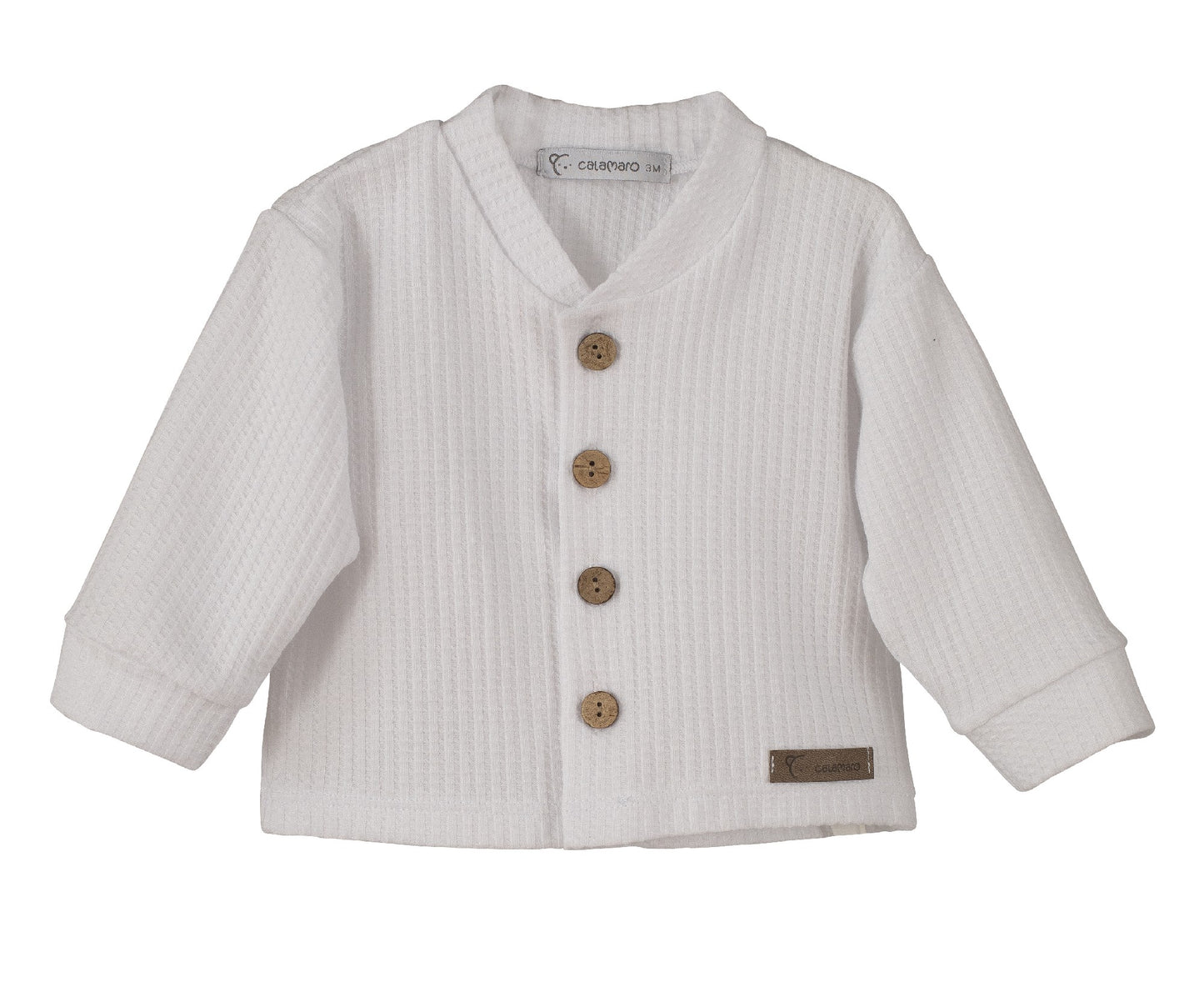 Chaqueta Rodas blanca basica bebe Calamaro 3-36 meses