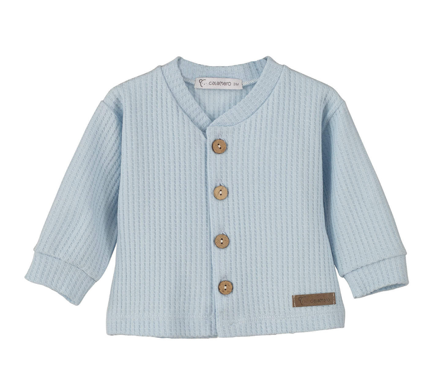Chaqueta Rodas celeste basica bebe Calamaro 3-36 meses